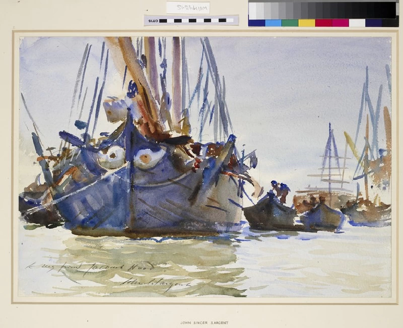 Navi a vela italiane all'ancora - Ashmolean Museum